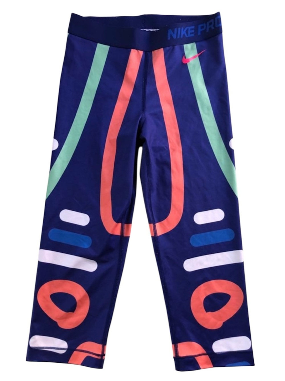 Nike Pro Training Capri Leggings with Graphics size S